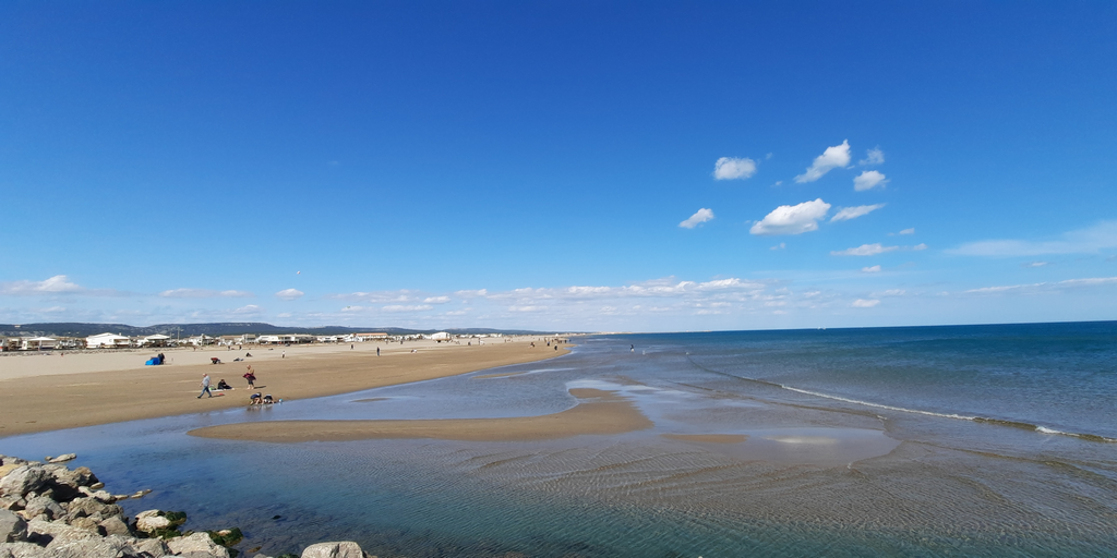 Photo de la plage de Gruissan