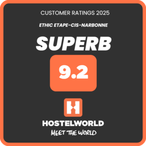 Badge de reconnaissance de la qualité de notre établissement par Hostelworld